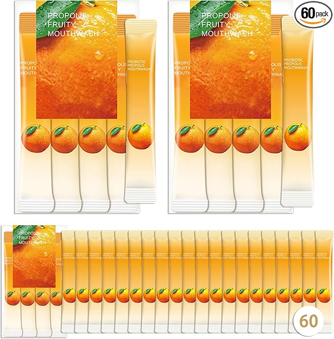 60PCS Travel Size Mouthwash,Portable Mini Mouthwash,Long-Lasting Freshness Travel Mouth Wash for Oral Care A20