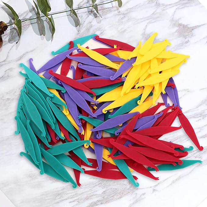 160PCS Colorful Braces Rubber Band Tool, Disposable Plastic Orthodontic Rubber Bands Tool Dental Elastic Rubber Bands Placers for Braces,Braces Removal KitBraces Rubber Bands Tool Braces Tools