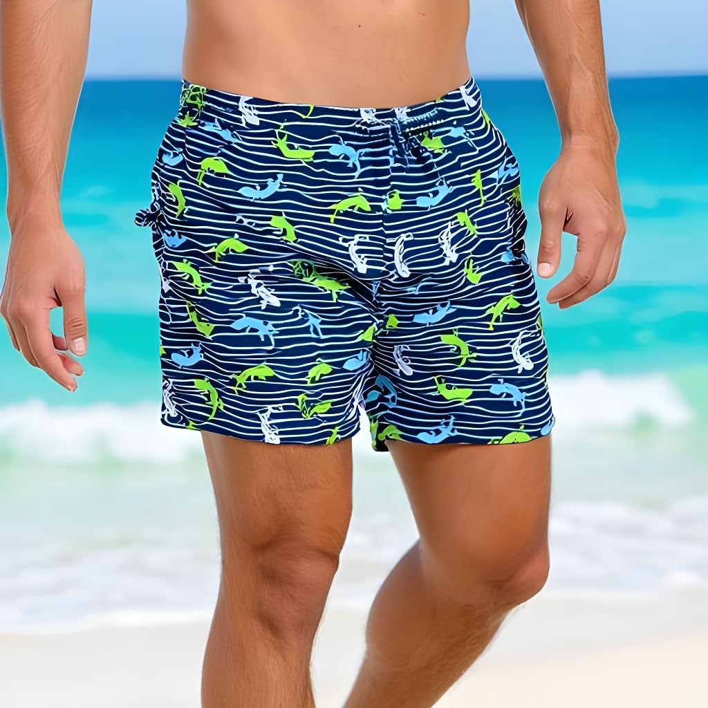 INGEAR Men's Athletic Stretch Workout Shorts Gym Quick Dry Running Trunks Boxer Lining