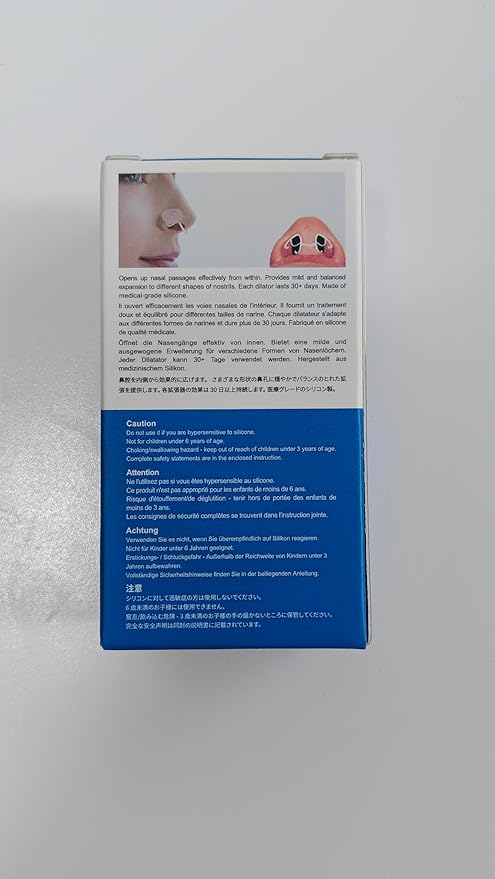 WoodyKnows Ultra-Thin Nasal Dilator, Improves Sleep and Sports Airflow, alleviates Nasal Congestion and Nose-Related snoring, deviated Septum aid (S 3 Pack)