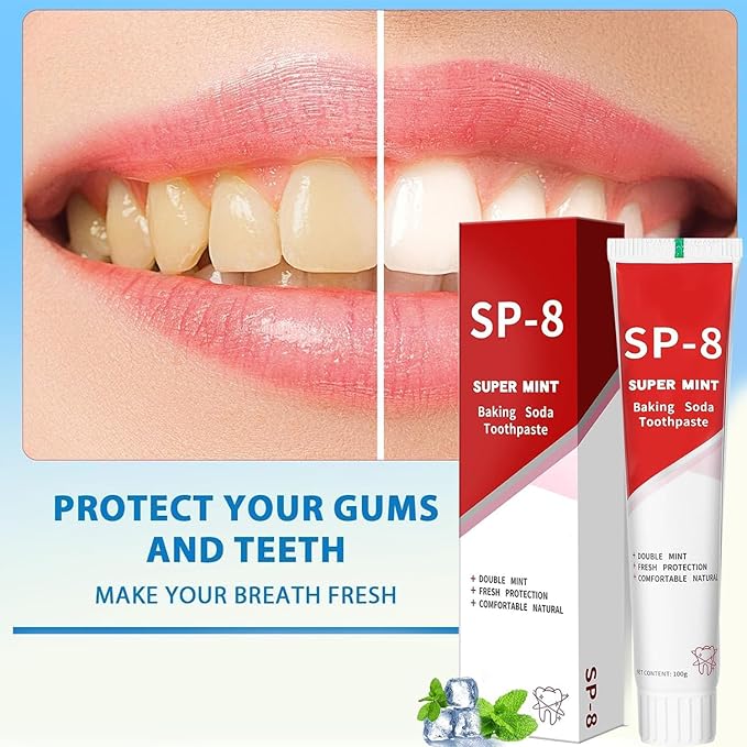 Super ProbioticSp-8 Toothpaste, Sp 8 Pasta Dental, SP-8 Toothpaste, Pasta Dental Sp-8,SP8 Probiotic Toothpaste, Deep Cleaning Care Toothpaste