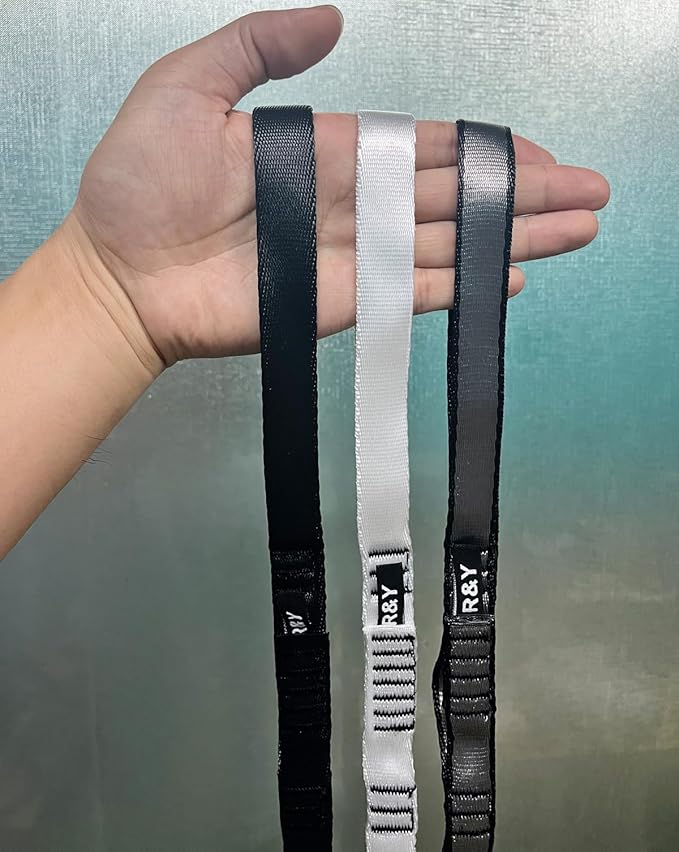 2PCS 5.9ft Long Nylon Daisy Chain Straps for Aerial Yoga Hammock Swing Adjustable Aerial Silk Extender Hanging Rope for Aerial Yoga Belts 180cm