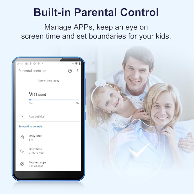 80GB MP3 Player with Bluetooth WiFi, 4" MP3 Players with Spotify, 2000mAh MP4 Player with Touch Screen, Android Music Player with Spotify Kids, Audible, Amazon Music, Play Store