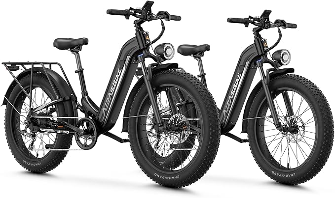 M1 Pro Electric Bike, 1800W Peak Motor Electric Bike for Adults, 48V 17.5Ah, 26'' x 4.0'' Fat Tire Electric Mountain Bike, Ebike with 85 Miles, 36MPH, 7 Speed 110Nm and Dual Suspension