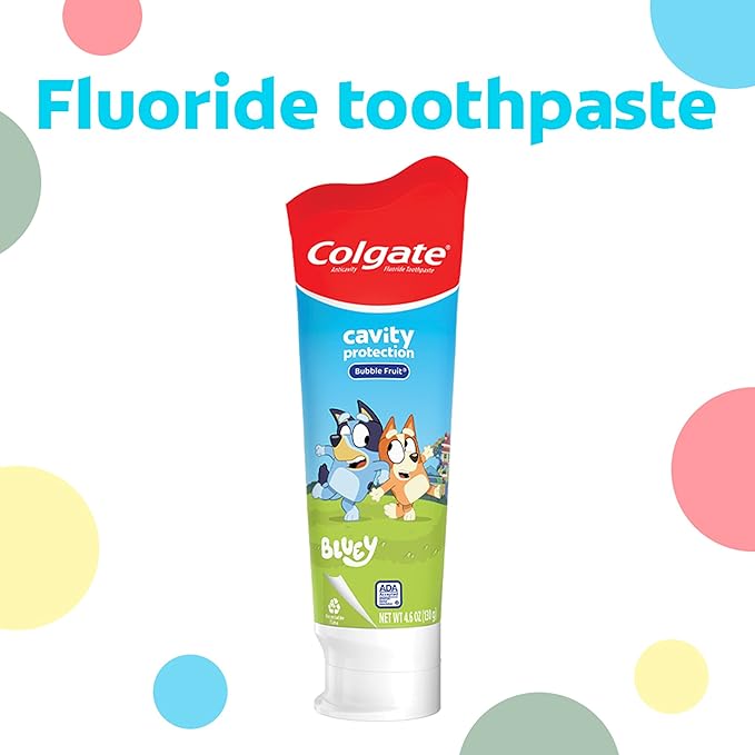 Colgate Kids Bluey Battery Powered Toothbrush and Toothpaste Bundle