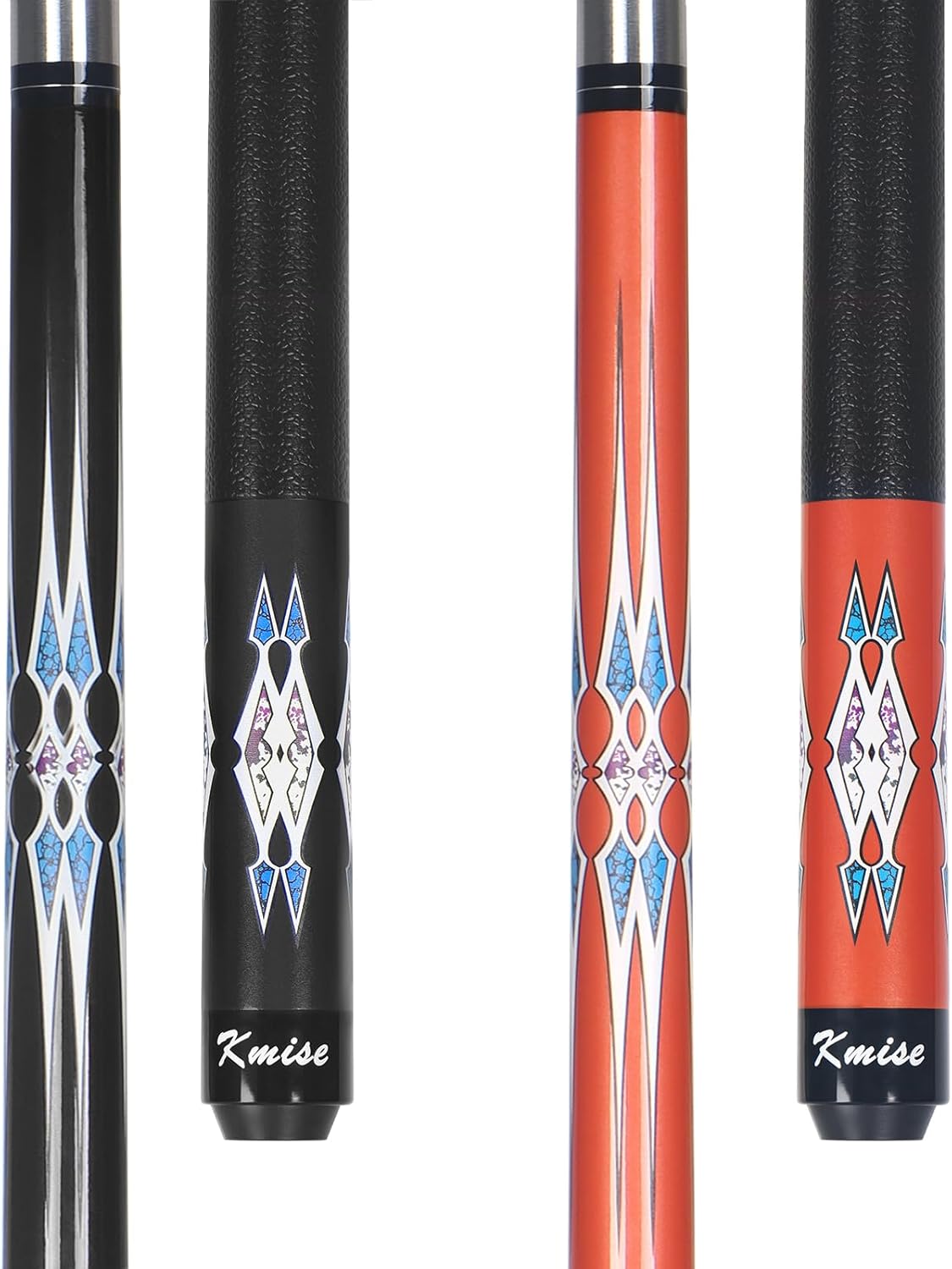 Kmise Pool Cue Stick Set - 58 Inch Pool Cues, 18~21Oz Canadian Maple Professional Billiard Cues Sticks, Pool Sticks for Adults, Multiple Colors, Pool Stick for Bar House Pool Tables Sports