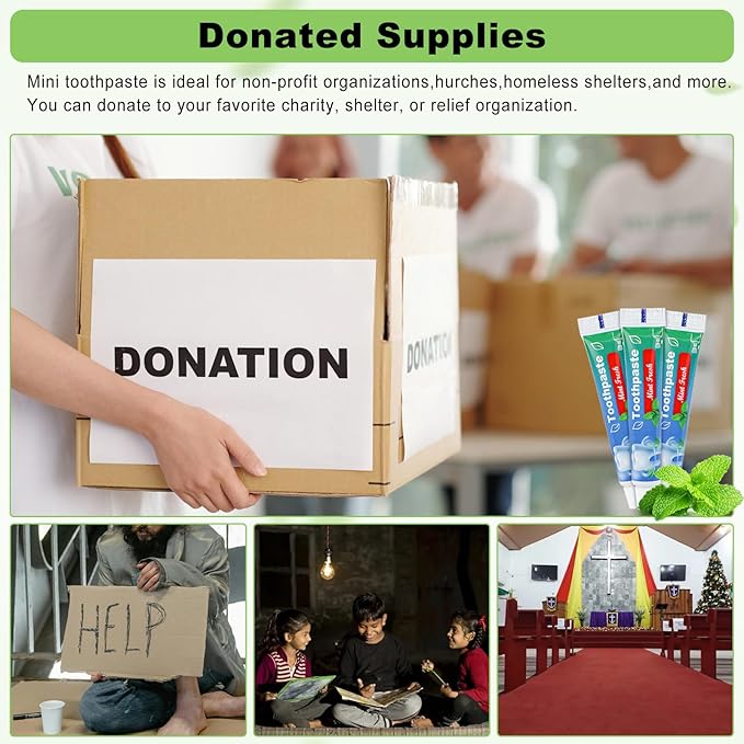 0.35 oz Bulk Travel Size Toothpaste,100 Tubes 10 Grams Extra Small Toothpastes Travel Size Bulk 0.8x3.5 inches Mint Flavor Mini Disposable Toothpaste for Hotel,Guests,Homeless,Office