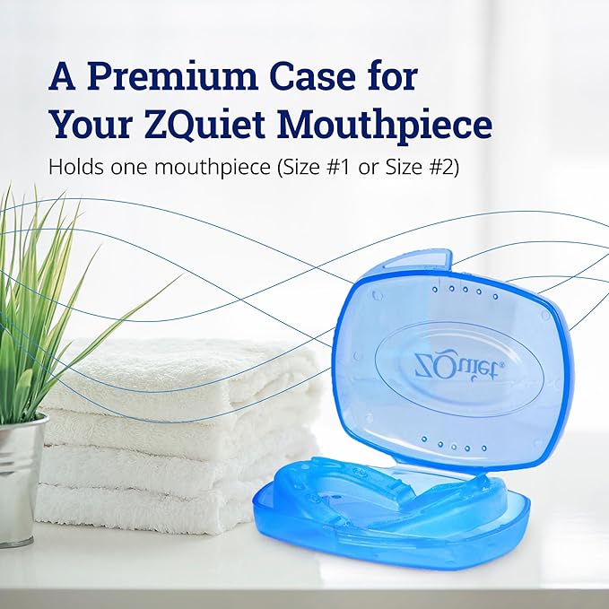 ZQUIET Premium Storage Case for ZQuiet Anti-Snoring Mouthpiece (Device NOT Included) – Durable, Protective, Ventilated, and Convenient for Everyday Storage and Travel