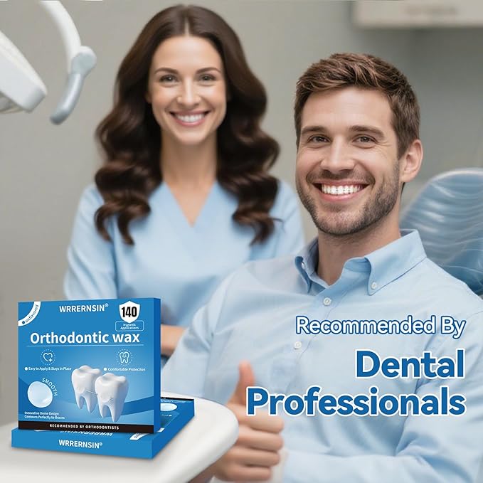 Orthodontic Wax for Braces Wax Dots 140 Individually Wrapped Dental Kit for Wires Unflavored