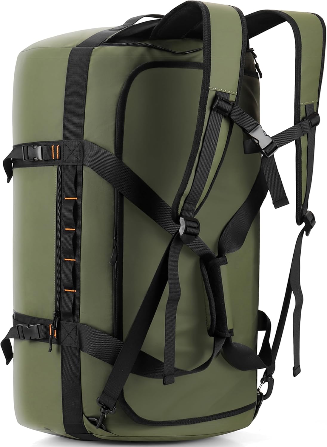 40L/60L/90L Large Waterproof Duffle Bag Backpack for Men, Mens Duffel Backpack Bags for Traveling, Heavy Duty (Green, 90l)