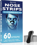 Nasal Strips for Better Breathing, 60 Count Strong Hold Nose Strips for Day & Night Use, Sweat Resistant, Comfortable Fit, Helps Reduce Snoring Sounds & Support Clear Breathing
