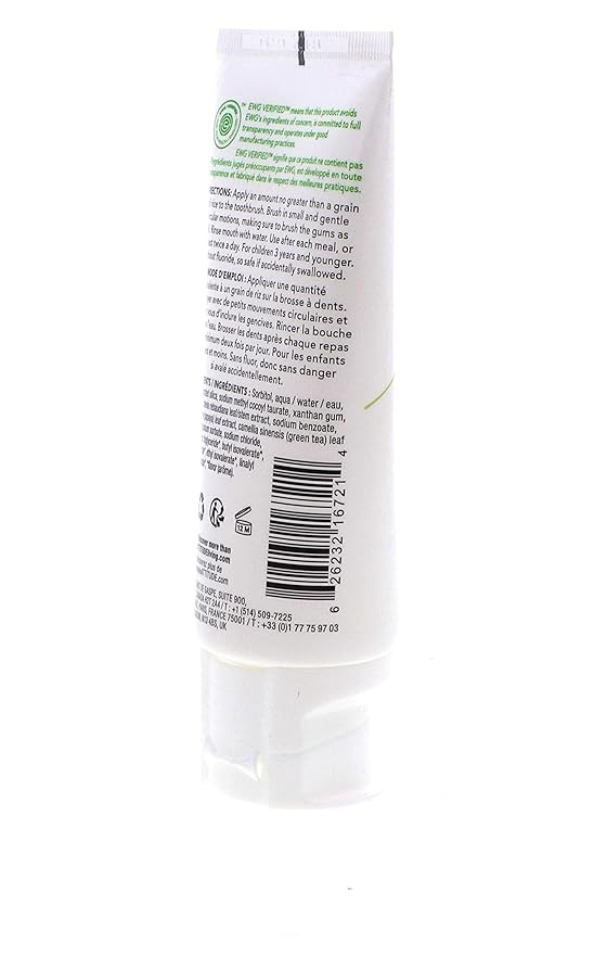 ATTITUDE Baby & Child Fluoride-Free Training Toothpaste, Natural, Vegan & EWG Top Scoring, Strawberry, 2.5 Oz (16721) (Pack of 2)