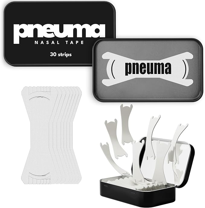 Pneuma Nasal Strips for Snoring & Sleeping (30 Count) – Extra Strength Nose Strips Breathing to Help Deviated Septum & Nasal Congestion Relief - Secure Fit Sleep Tape for All-Night Comfort