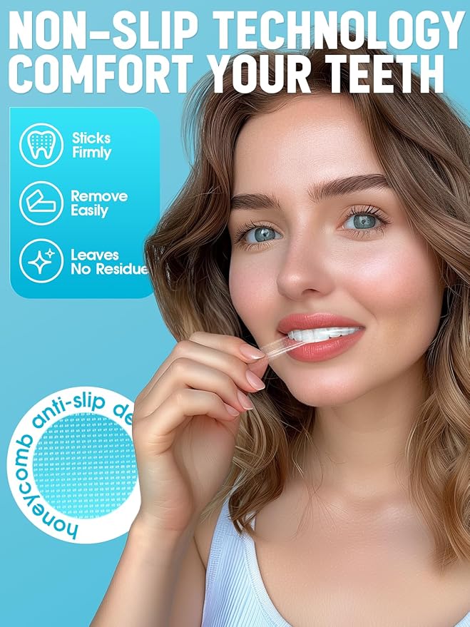 Oralfree Natural Teeth Whitening Strips - Sensitive Teeth Whitener - Enamel Safe Teeth Whitening Kit with Hydrogen Peroxide for Coffee, Wine, Tobacco, and Other Stains, 28 Strips (14 Treatment), Mint