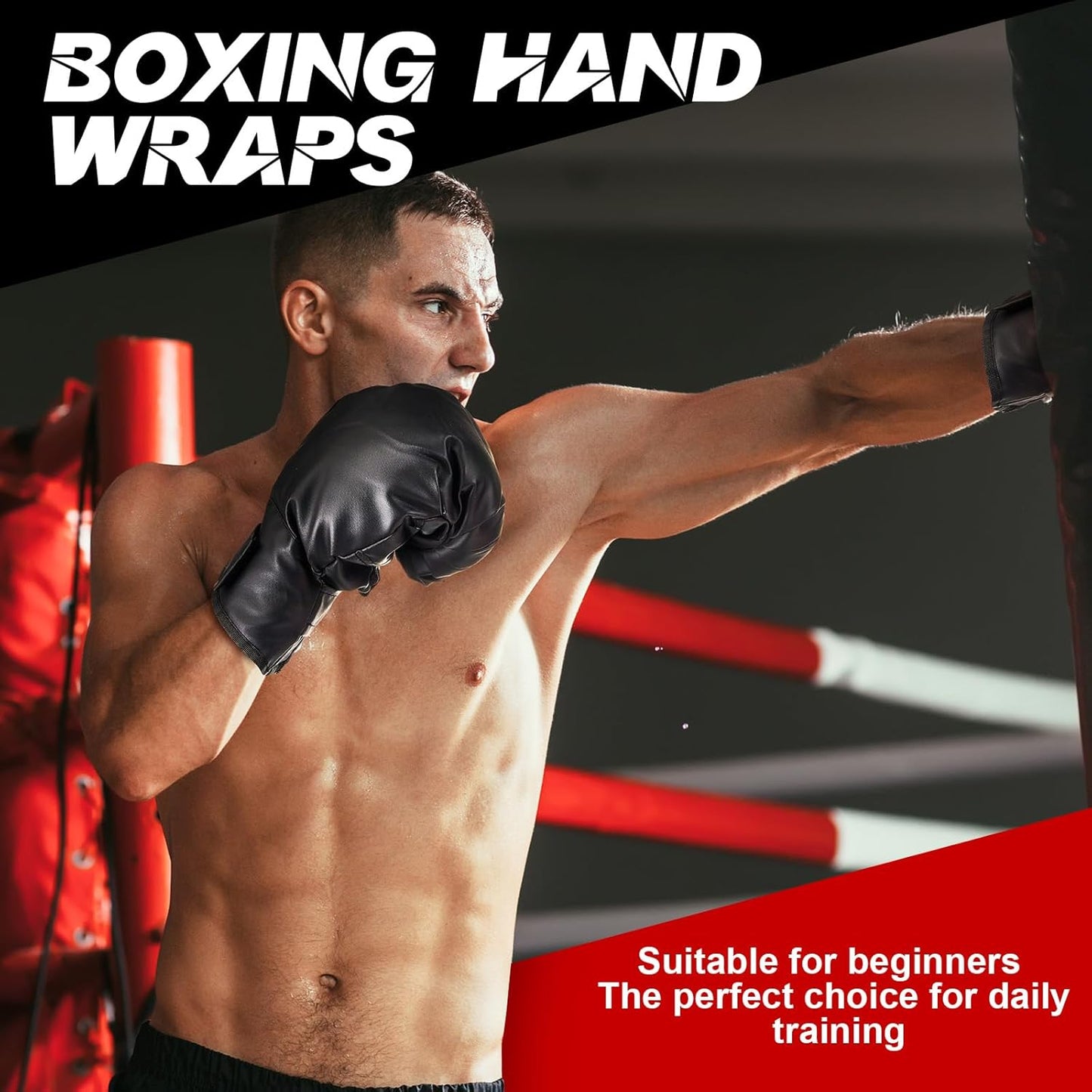 Kanayu 14 Pcs Boxing Set Including 2 Pair of 16 oz Boxing Gloves Headgear Helmet and Hand Wraps Mouth Guards Gifts for Adults Youth Beginners Training Equipment