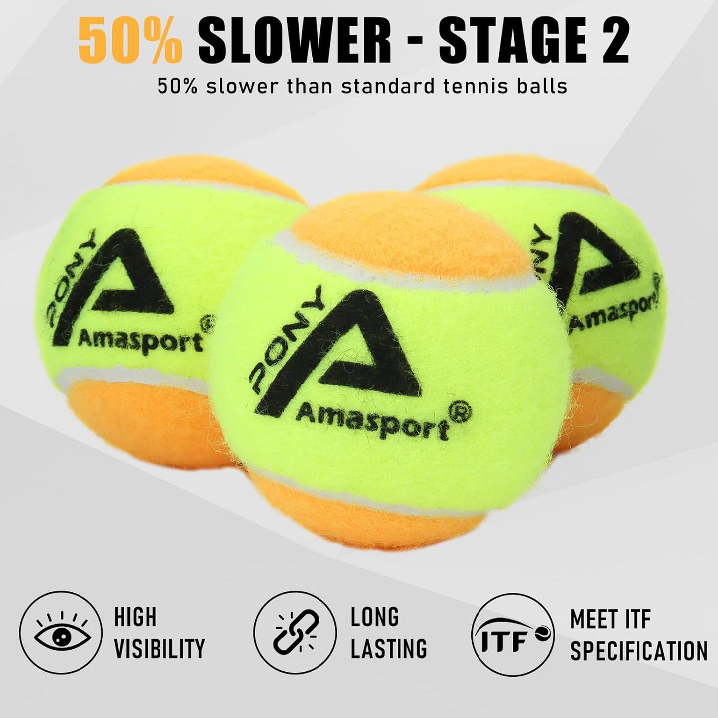 LITIAN Kids Tennis Balls – 50% 75% Low Compression Red Orange Balls with Durable Felt – Softer Than Regular Tennis Balls, Great for Youth Training & Dog Play (12 & 30 Pack)