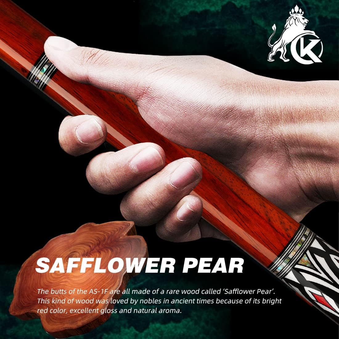 KONLLEN Carbon Fiber Pool Cue Stick Low Deflection Hand-Made Inlay Billiard Cue Ultra-Smooth Professional Feeling Billiard Pool Cue Sticks for Adults