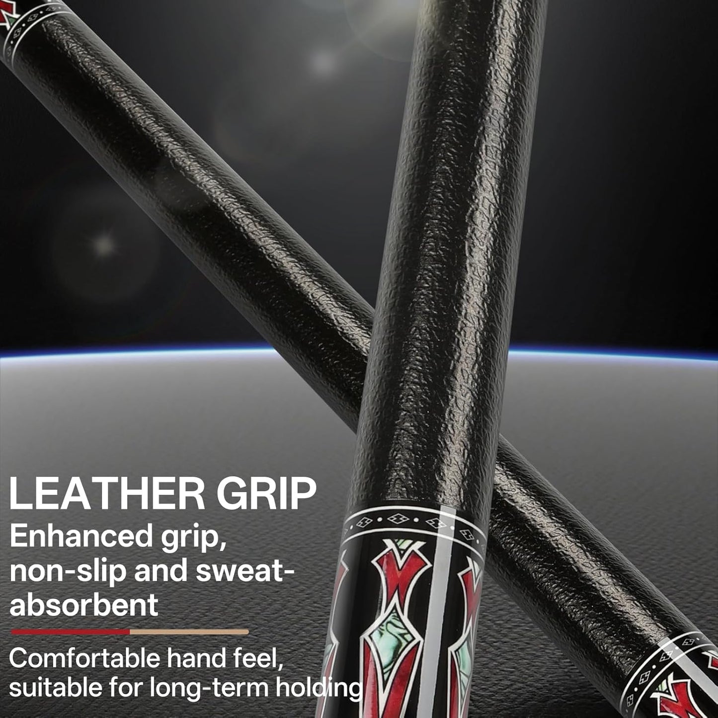 Kmise 4 Pieces Pool Cue Stick, 58” Pool Cues, 18 19 20 21 oz Canadian Maple, Pool Sticks for Adults, Billiard House Home Bar Pool Stick, Durable, Suitable for Professional Billiard Players