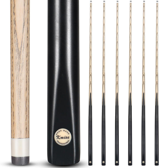 Kmise Pool Cue Sticks, 41"/57“/58" Hardwood Pool Cue Set of 4/6/8, 13OZ/20OZ with 13/10 MM Brass Tips, Table Billiard Cue Stick for Bar, Home, Billiard Room