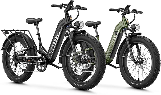 M1 Pro Electric Bike, 1800W Peak Motor Electric Bike for Adults, 48V 17.5Ah, 26'' x 4.0'' Fat Tire Electric Mountain Bike, Ebike with 85 Miles, 36MPH, 7 Speed 110Nm and Dual Suspension