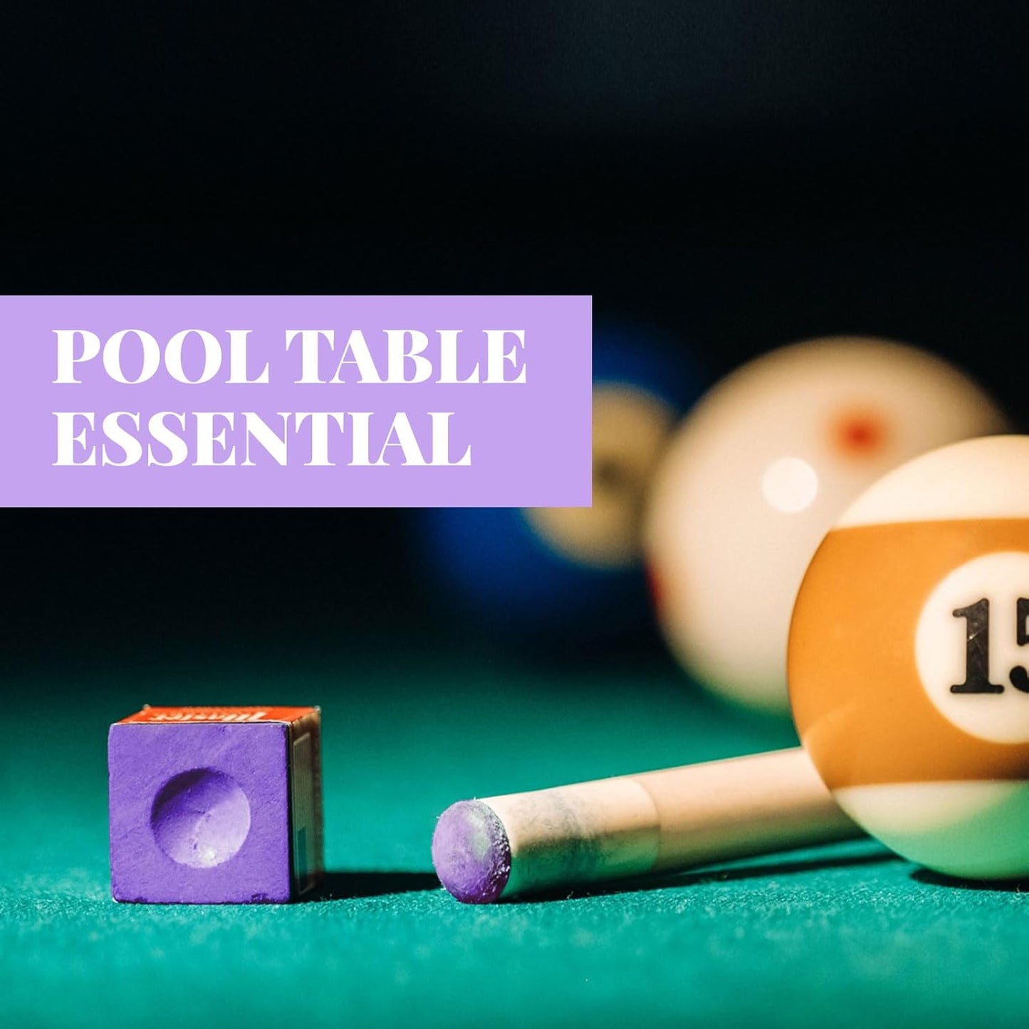 Junkin Pool Chalk Cubes Billiard Cue Pool Stick Chalk Table Accessories for Clubs Bars Home