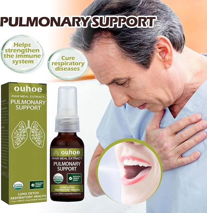 Fresh Breath Oral Spray,Raw Meal Extract Pulmonary Support Spray,1 fl oz/30ml