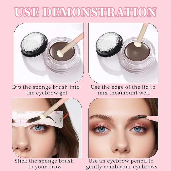 10 Pcs Makeup Applicators, Concealer Sponge With Handle, Round Mushroom Makeup Brushes, Soft Fluffy Face Blenders & Sponges Applicator For Women Girls (Pink)