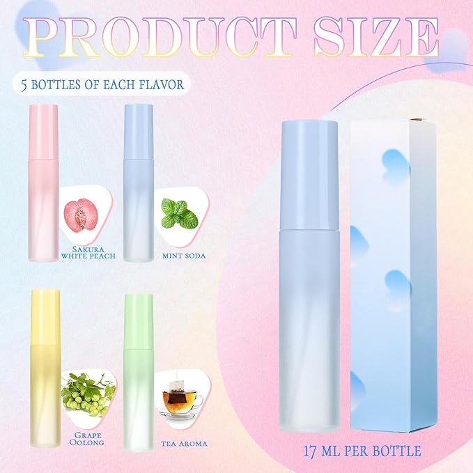 20 Pcs Breath Spray 4 Styles Breath Freshener Spray Compact Portable Refreshing Cool Mouth Oral Odor Care