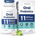 Oral Probiotics for Mouth Bad Breath - 11 Billion CFU Chewable Probiotics for Teeth & Gums, Dry Mouth, Gum Restore, Fresh Breath, Chronic Halitosis & Gut Health, 60 Lozenges