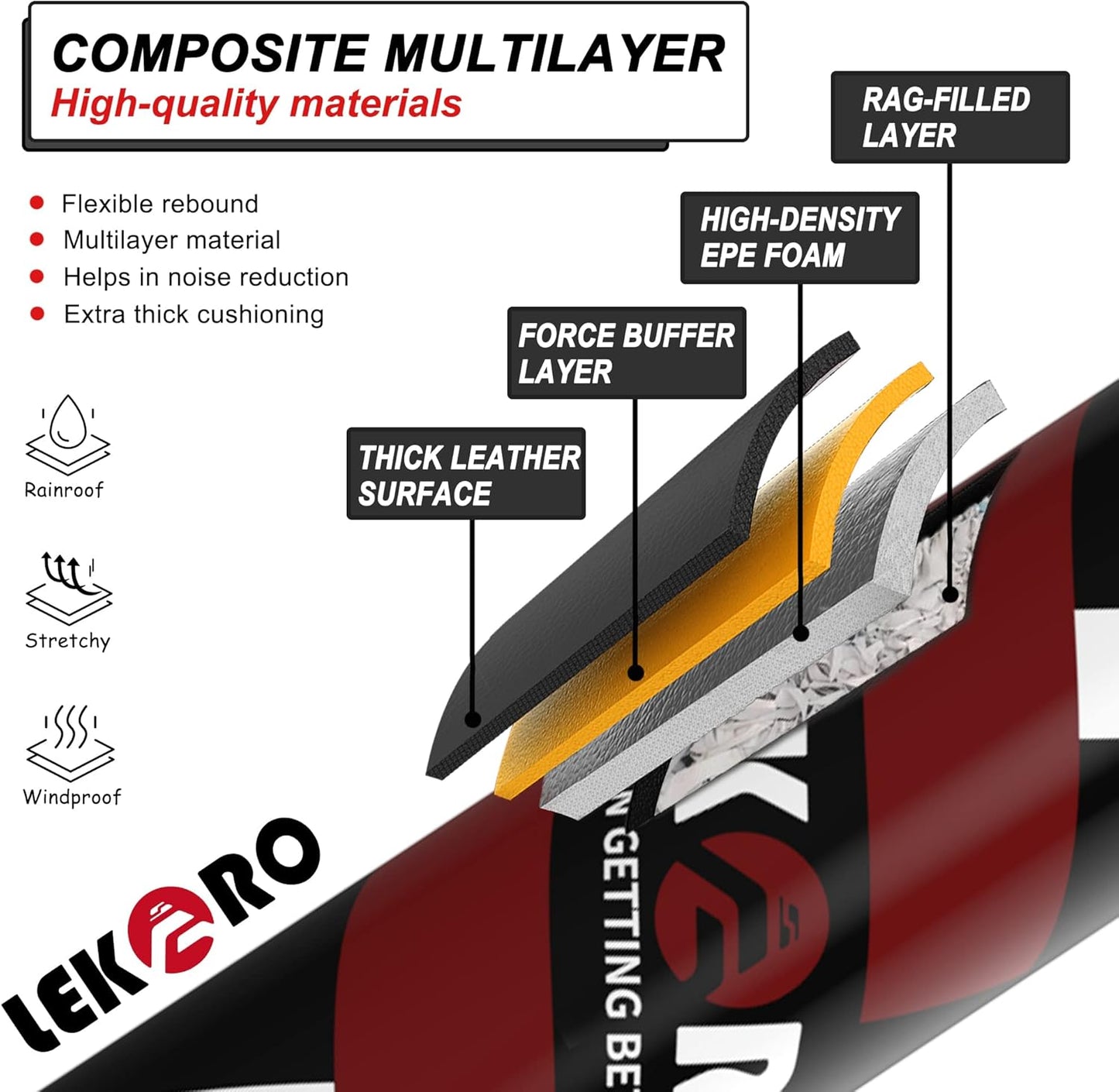 LEKÄRO Freestanding Punching Bag with Boxing Gloves, Heavy Boxing Bag with Stand for Adult Kids, Standing Kickboxing Bag