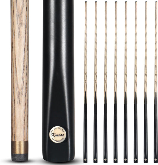 Kmise Pool Cue Sticks, 41"/57“/58" Hardwood Pool Cue Set of 4/6/8, 13OZ/20OZ with 13/10 MM Brass Tips, Table Billiard Cue Stick for Bar, Home, Billiard Room