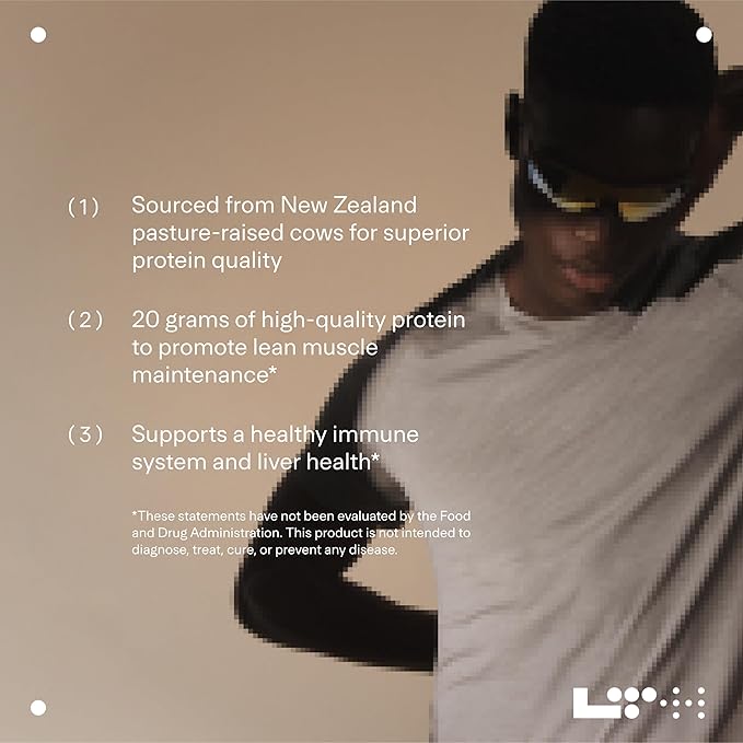 LTH Whey Protein - Trusted by Life Time Fitness Members - Grass-Fed Whey Protein Powder - with Amino Acids - Aids Lean Muscle & Recovery - Supports Immune & Liver Health - Vanilla, 30 Servings