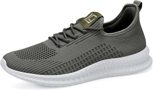 LCGJR Men's Running Shoes Ultra Lightweight Breathable Comfortable Walking Shoes Casual Fashion Sneakers Mesh Workout Shoes