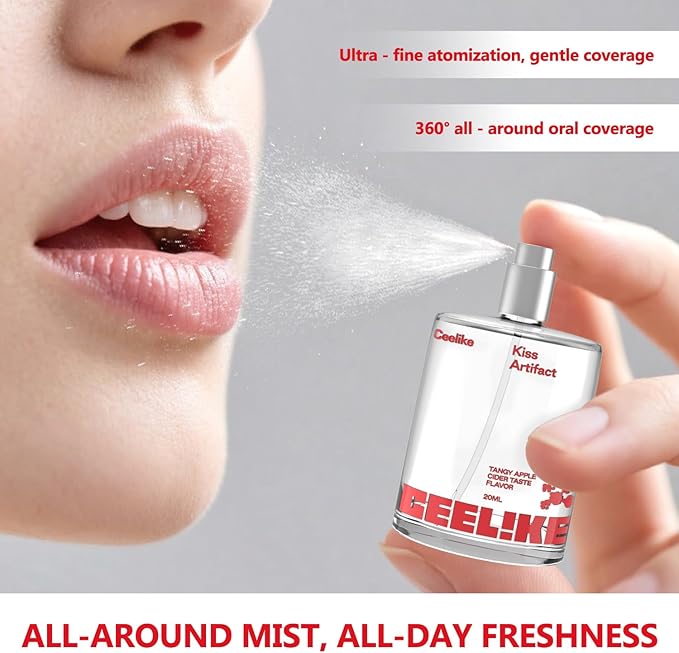 Oral Spray – Fresh Breath, Dual Cooling Experience & Convenient On-The-Go Design – Perfect for Freshening Breath Anywhere, Anytime (Apple Cider, 1 Count)