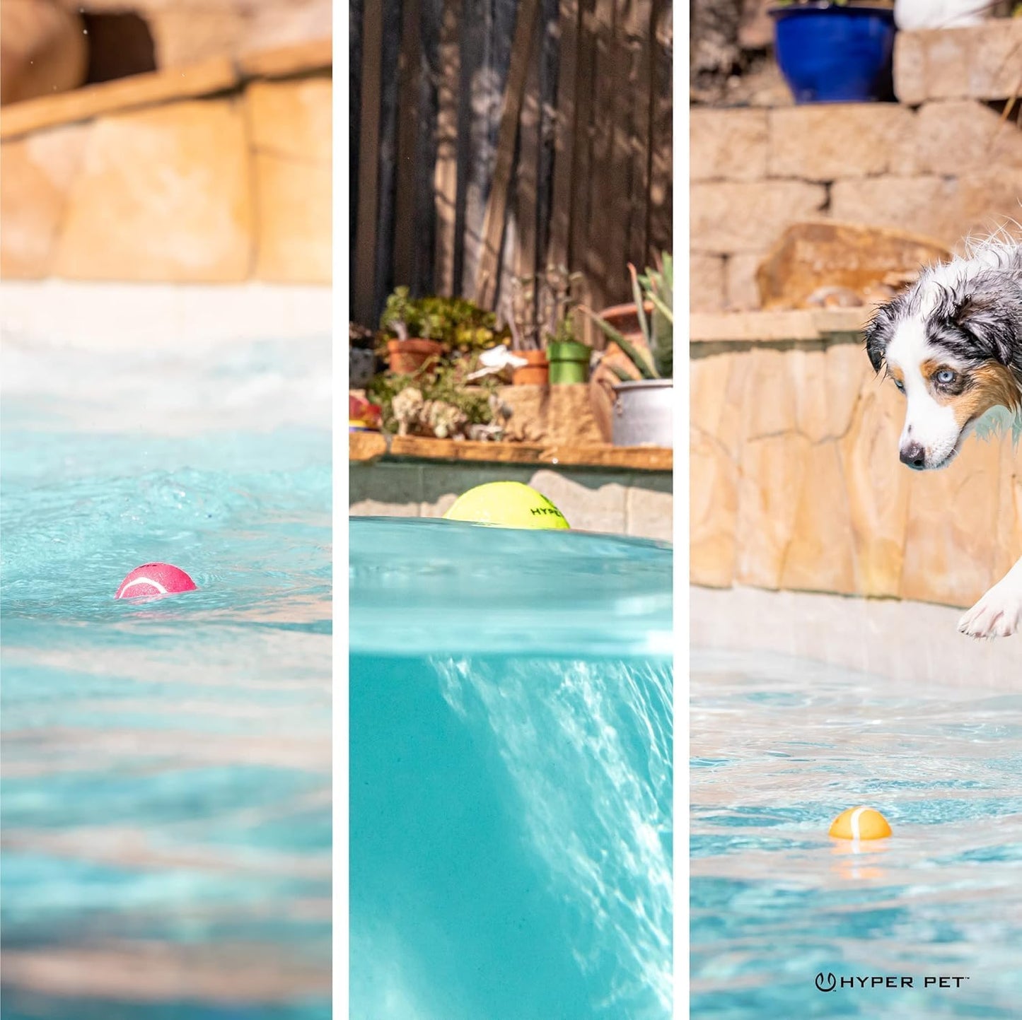 Hyper Pet MINI Tennis Balls for Dogs (Safe Dog Ball Tennis Balls for Exercise & Training) Interactive Toys work with Hyper Pet K9 Kannon MINI Dog Ball Launcher - 4 Pack Pink