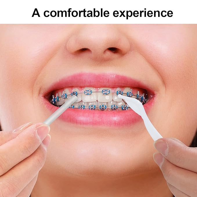 Annhua Braces Wax for Brackets Extra Soft 10 Pack, Dental Orthodontic Ortho Wax Strips with Cutter and Case for Braces Wearer and Aligners, 10 Fruit Smell