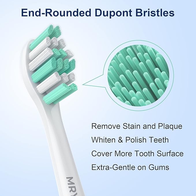 MRYUESG Toothbrush Replacement Heads Compatible with Philips Sonicare, 10 Pack, MRYUESG Electric Brush Head for Phillips Plaque Control