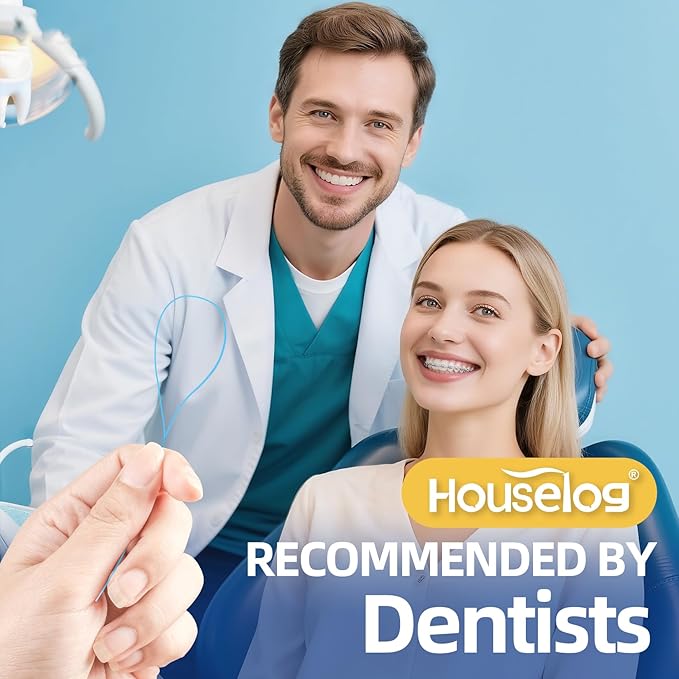 Floss Threaders | 420Count Dental Floss Threaders for Braces,Bridges,and Implants with Portable Travel Case | (6 Pack)