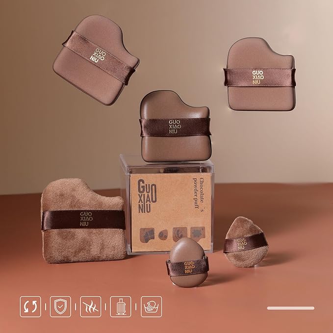 12Pcs Powder Puffs Set With 2 Cases, Makeup Powder Puff, Velour Makeup Puff, Setting Powder Puff, Reusable & Washable, Ideal For Foundation, Powder Cream, Setting, Christmas Gifts For Women