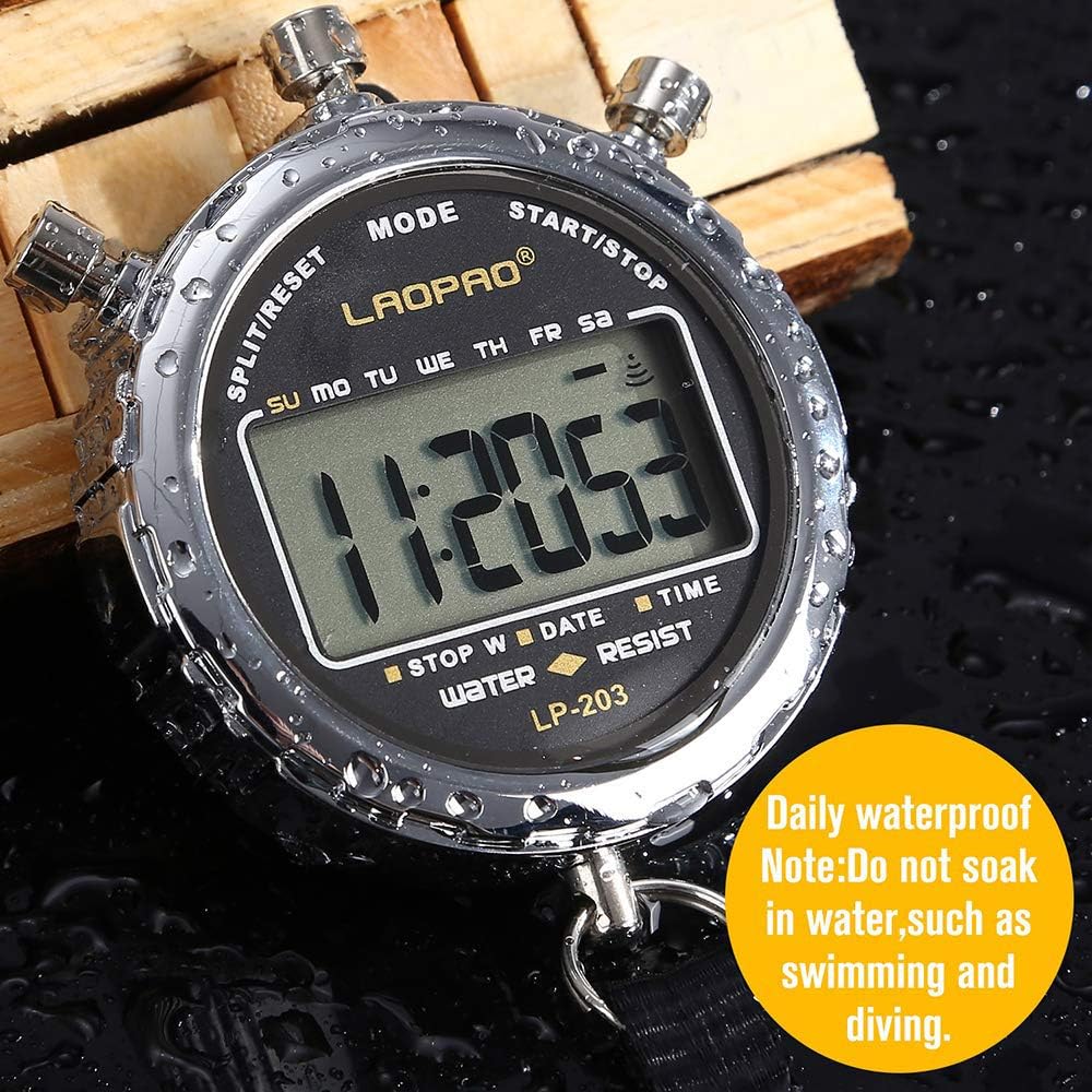 LAOPAO Melt Stopwatch, Clock Daily Rainproof Digital Timer for Sports Match,Competition,Coach,Referee,Training,Timing
