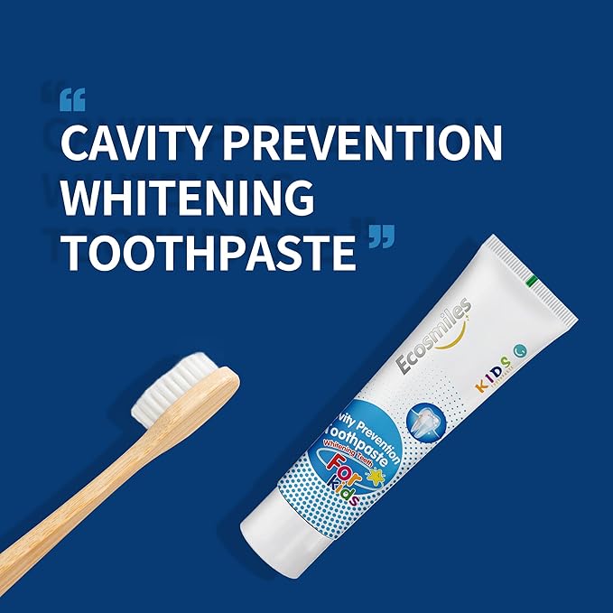 Fluoride Kids Low Foaming Cavity Repair Toothpaste with Hydroxyapatite, Xylitol for Sensitive Teeth, Cavity Prevention, SLS-Free, Safe for Toddlers, Anticavity, Non-Toxic Fruit, 3.52oz