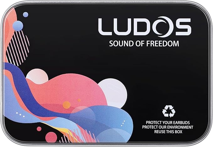 LUDOS Clamor Wired Earbuds in-Ear Headphones, 5 Years Warranty, Earphones with Microphone, Noise Isolating Ear Buds, Memory Foam for iPhone, Samsung, School Students, Kids, Women, Small Ears - Gold