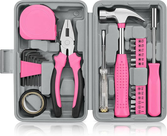 24pcs Home DIY Tool Kit for Household, Office & Garage - General Repair Small Hand Tool Set with Storage Case
