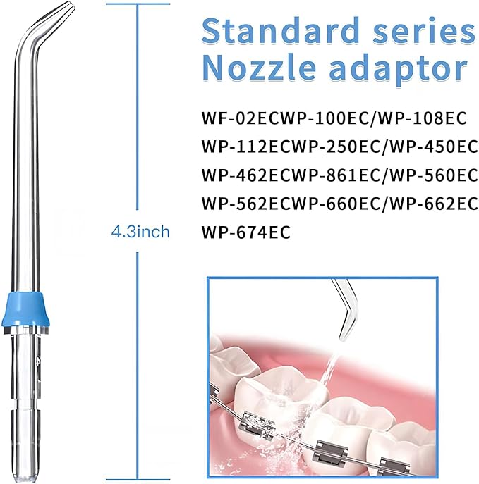 Replacement Heads for Waterpik Water Flosser,Replacement Tips for Waterpik Water Flosser,Easy to lnstall(4 Classic Jet Tips)