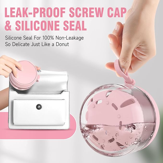 Denture Bath Box Cup, Leak Proof Denture Cup Kit Portable Retainer Case for Travel, Denture Case Cleaning Care for Dentures Aligner Mouth Guard with Denture Brush,Strainer, Removal Tool and Mirror