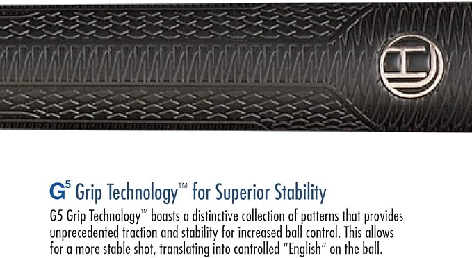 Lucasi Hybrid LHC97 Natural Birds-Eye Maple with Blue Crushed Velvet Inlays Technology Cue