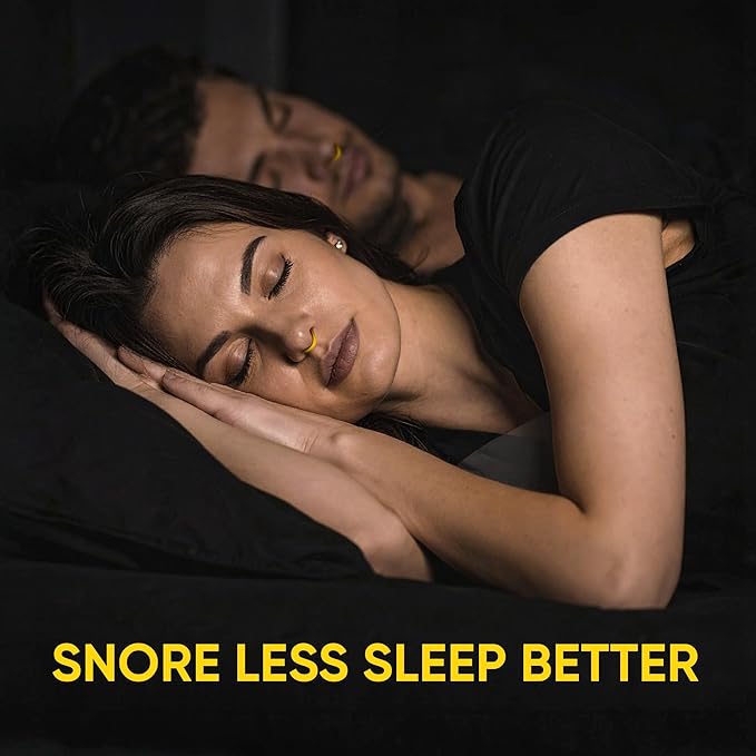 Anti Snoring Nose Vents – Nasal Dilators for Snore Relief & Better Sleep – Comfortable Silicone Snore Stopper – Anti Snoring Devices for Men & Women – 8 Pack + Travel Case