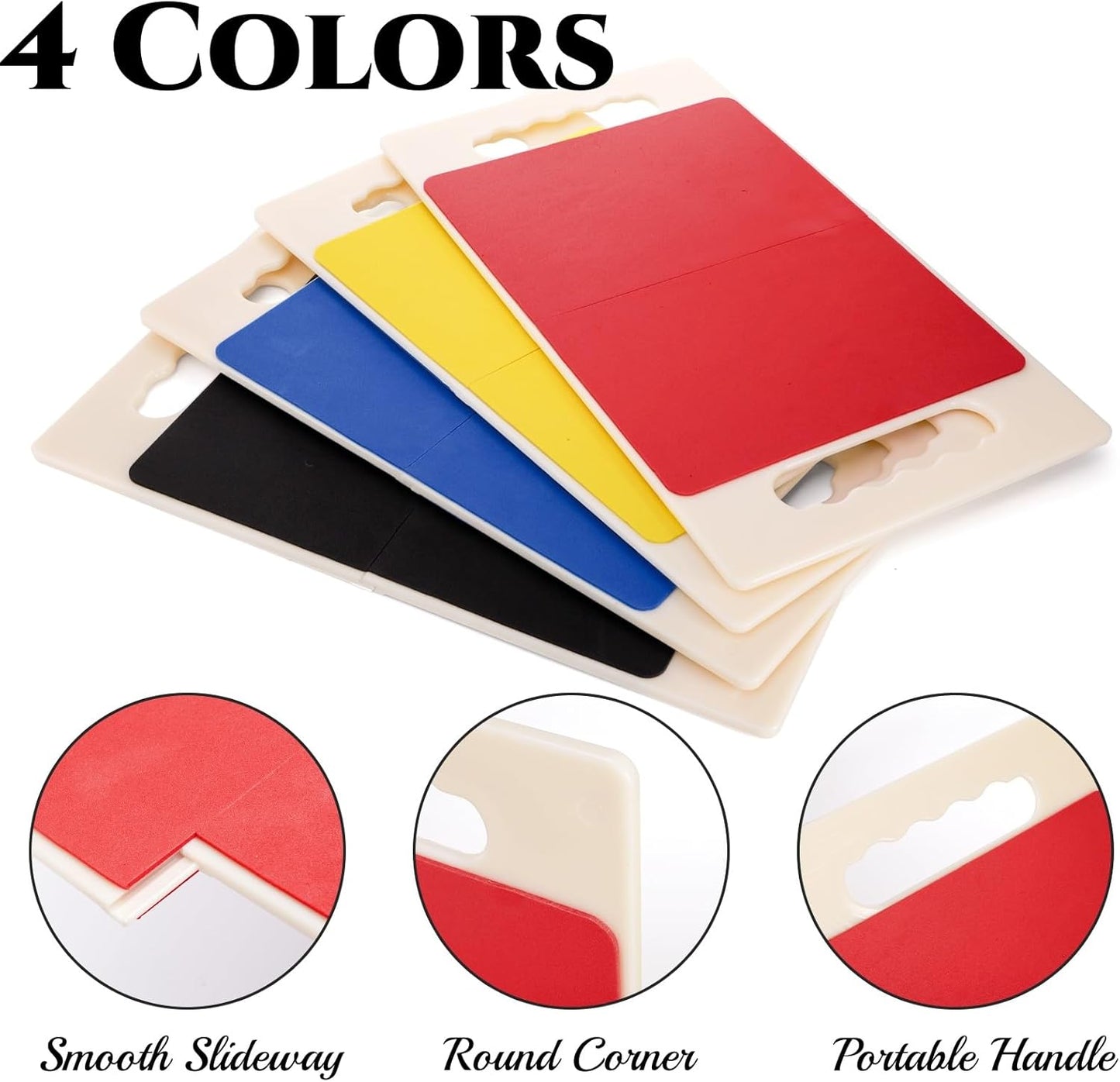 4 Pack Rebreakable Punching Board with Handles, 16.5"x9" Taekwondo Karate MMA Boards, Reusable Plastic Training Breaking Boards, Martial Arts Boxing Training Equipment for Kids Adults, 4 Levels