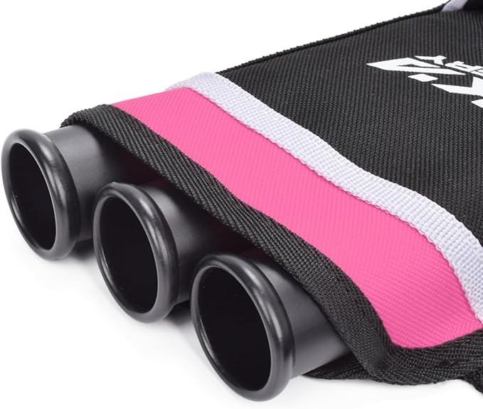 Archery Arrow Quiver Holder, 3-Tubes Hip Quiver Arrow Bag with Adjustable Belt for Youth & Adults Arrows Hunting Target Practicing