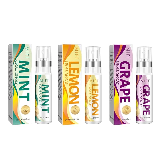 Oral Spray for Adult - Sugar-Free, Breath Freshener Spray, Dry Mouth Spray, Fights Bad Breath, Compact and Portable (Mint Flavor*2Pack)